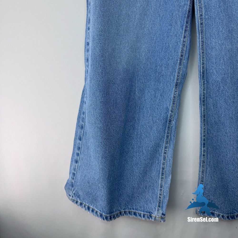 1228 NWT ÉTICA Marley Ultra High Rise Baggy Jeans - Size 27 - Atwater Blue - Picture 7 of 16